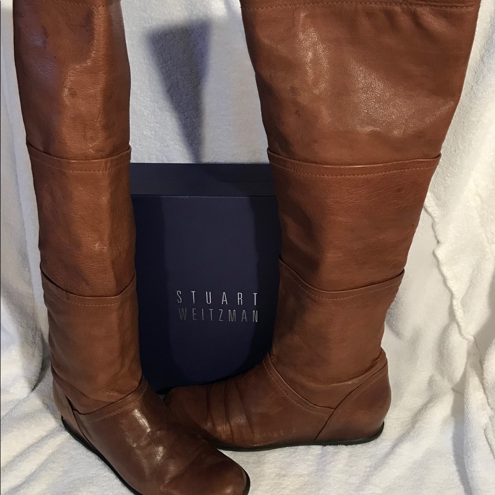 Stuart Weitzman 9AAAA Slouch Brown Boot